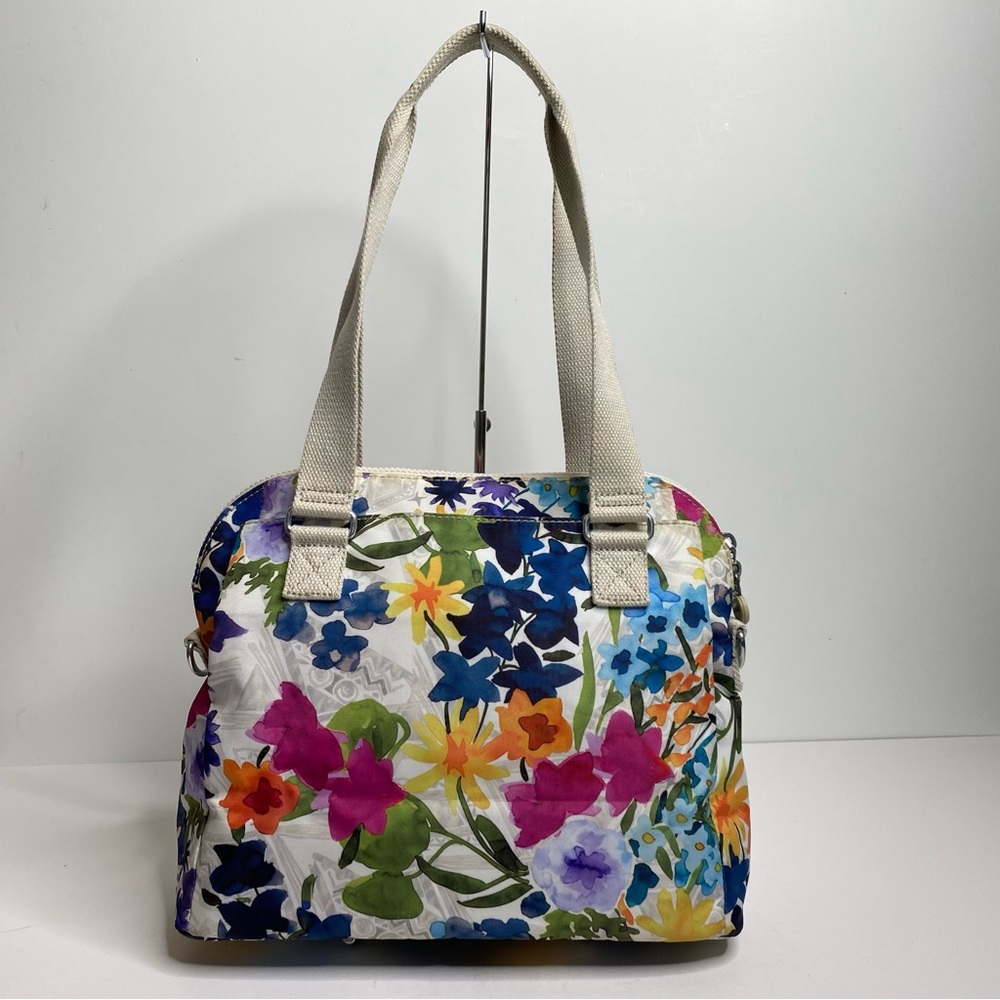 Kipling Multicolor Floral Bethel Shoulder Bag Purse Water Color Multi Pocket - Picture 5 of 15